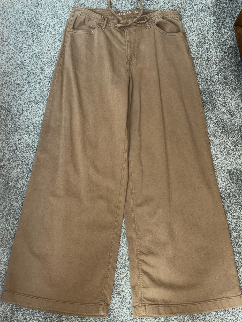 American Eagle Outfitters Wide Leg Chino Pants in Brown women’s size 6